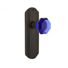 Nostalgic Warehouse 723270 - Nostalgic Warehouse Deco Plate Double Dummy Waldorf Cobalt Door Knob in Oil-Rubbed Bronze