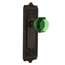 Nostalgic Warehouse 723321 - Nostalgic Warehouse Egg & Dart Plate Double Dummy Waldorf Emerald Door Knob in Oil-Rubbed Bron