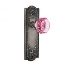 Nostalgic Warehouse 724611 - Nostalgic Warehouse Meadows Plate Privacy Waldorf Pink Door Knob in Antique Pewter