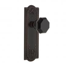 Nostalgic Warehouse 724657 - Nostalgic Warehouse Meadows Plate Privacy Waldorf Black Door Knob in Timeless Bronze