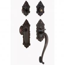 Nostalgic Warehouse 708256 - Nostalgic Warehouse Victorian Plate S Grip Entry Set Victorian Knob in Timeless Bronze