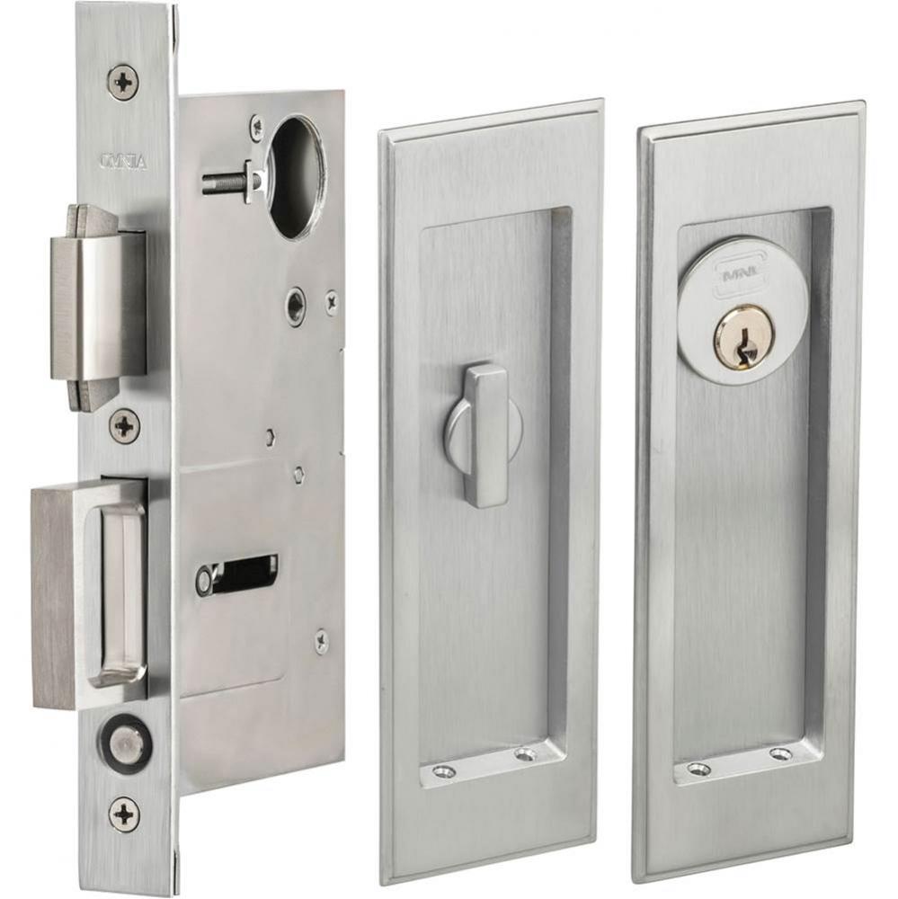 Pocket Door Lockset ''A'' US26D