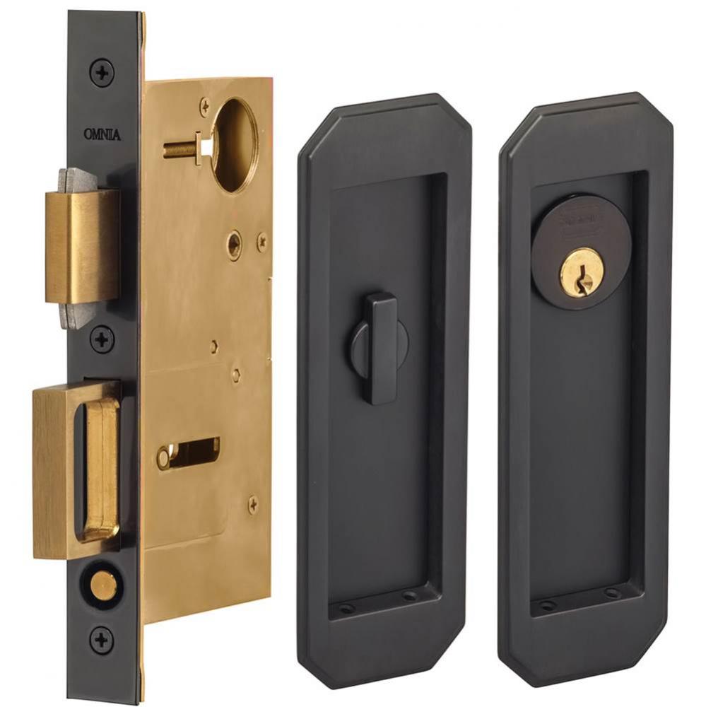 Pocket Door Lockset ''A'' US10B