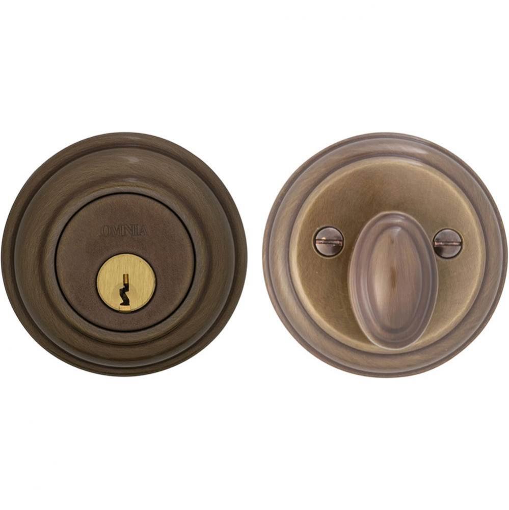 Colonial Deadbolt Set Sb