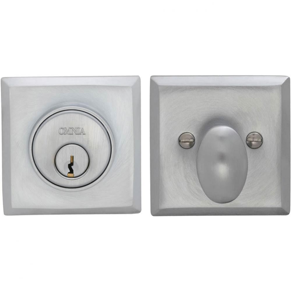 Rectangular Deadbolt Set US26D