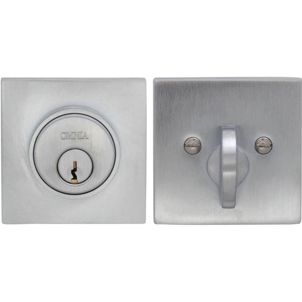 Square Deadbolt Set US26D