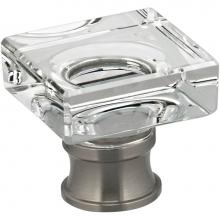 Omnia 9956/32.15 - Square Glass Cabinet Knob US15