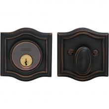 Omnia ARCHDBA34.34.TB - Arched Aux. Deadbolt Set Tb