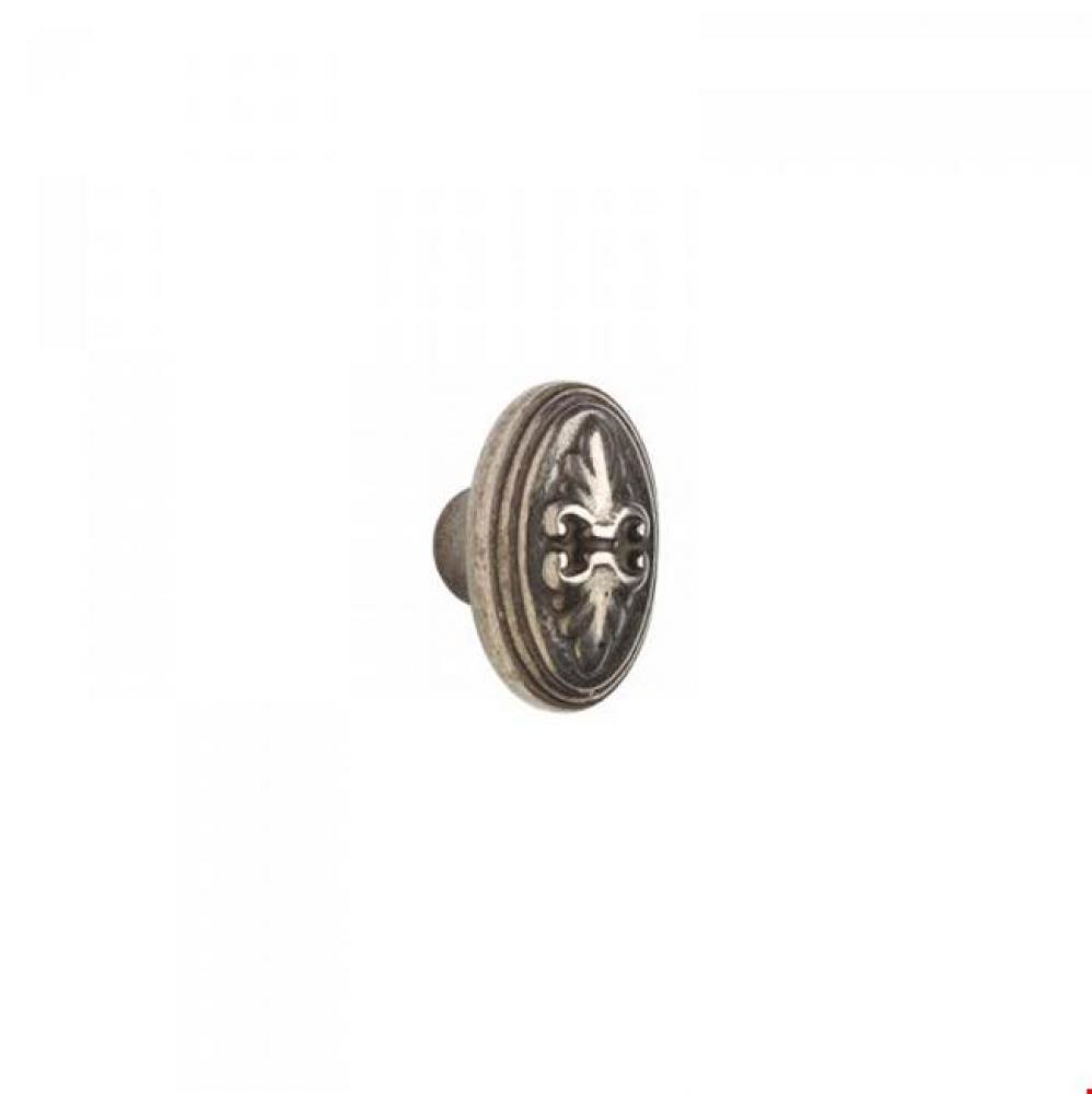 Cabinet Hardware, Fleur De Lis Cabinet Knob, oval