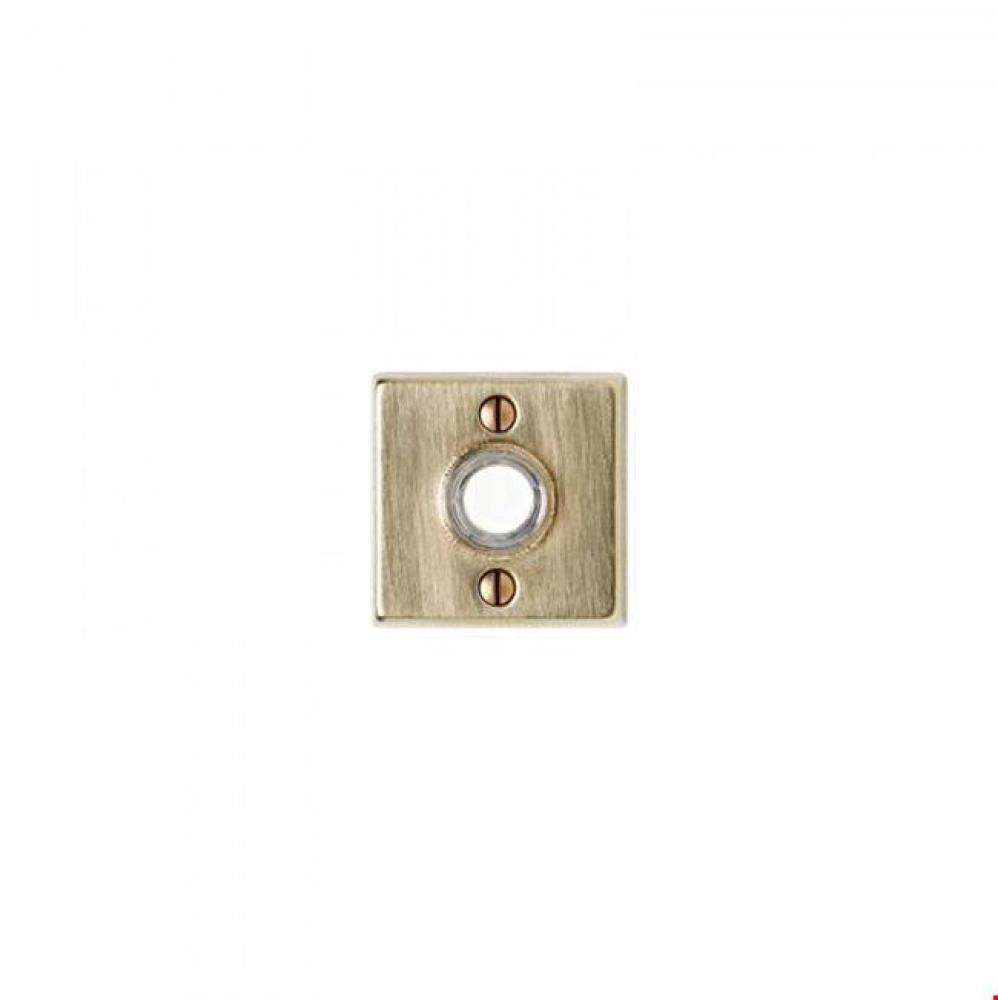 Square Metro Escutcheon Door Bell Button
