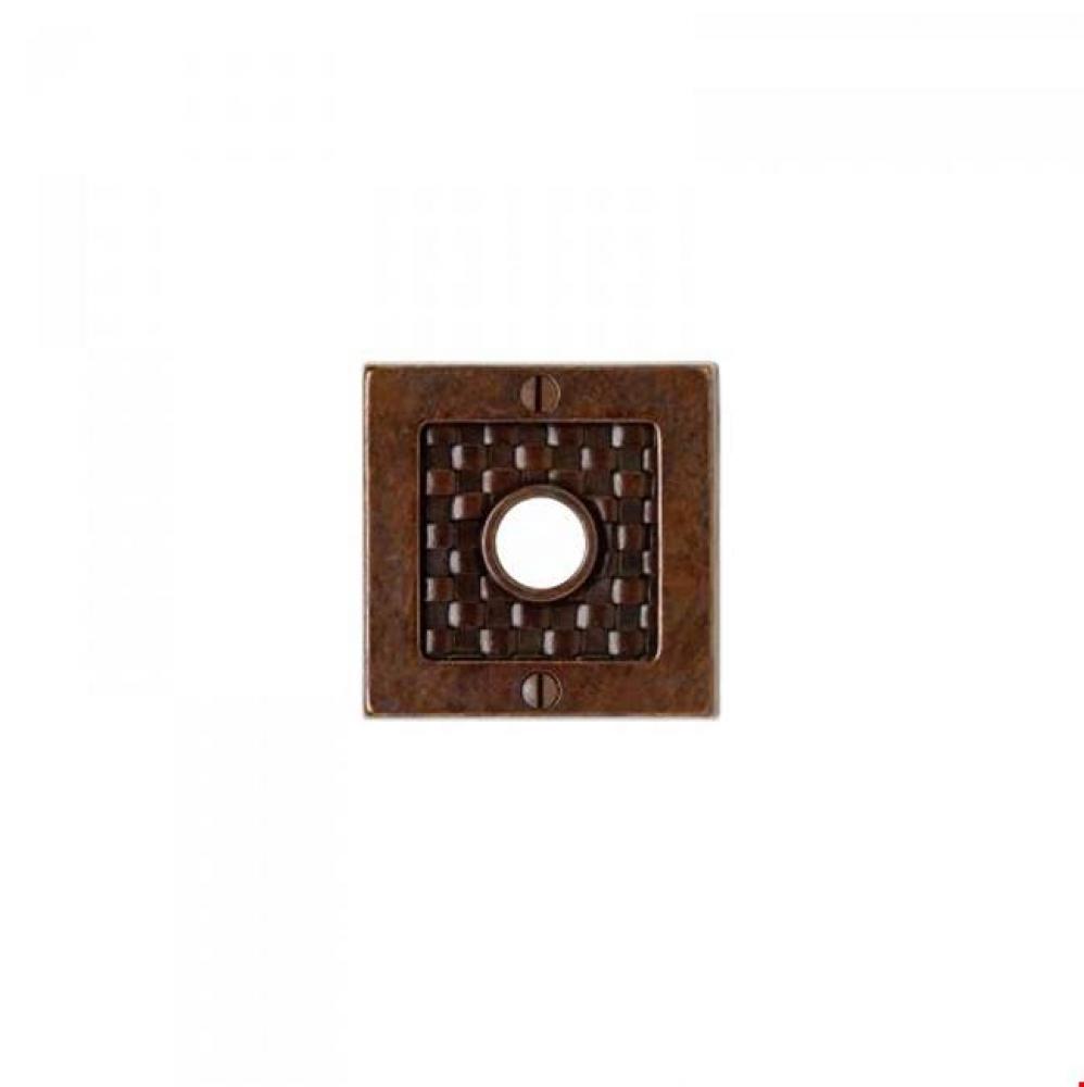 Square Designer Escutcheon Towel Ring, 6''