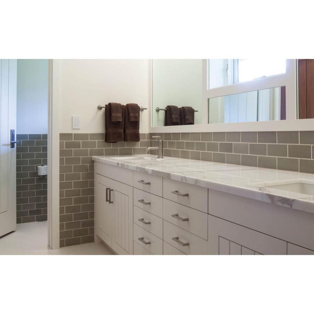 Round Escutcheon Towel Bar, continuous