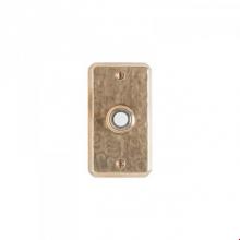 Rocky Mountain Hardware DBB E30403 - Hammered Escutcheon Door Bell Button