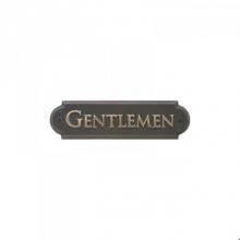 Rocky Mountain Hardware NAMEPL-GENT - Home Accessory Nameplate, ''Gentlemen''