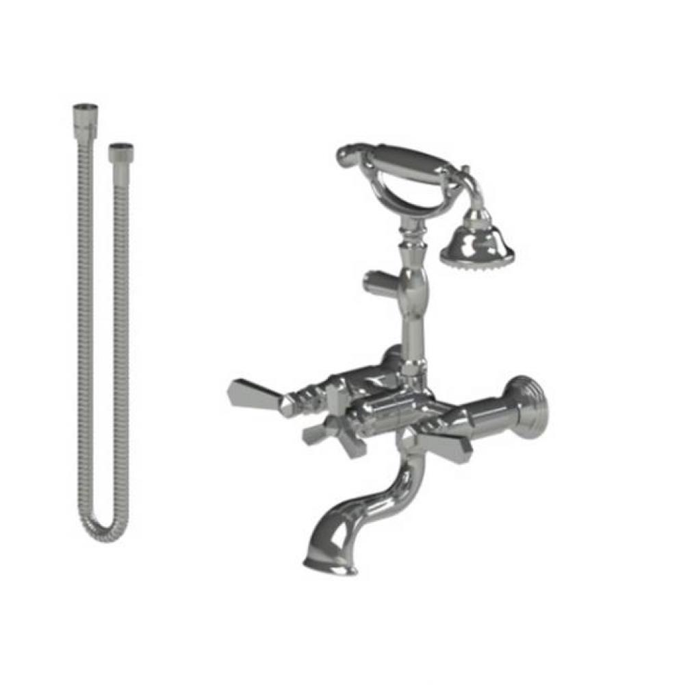 Wall Mount Tub Filler With Hand Held Shower