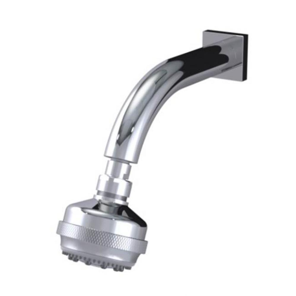 3 Function Shower Head with Wall Mount 8'' Shower Arm & Flange