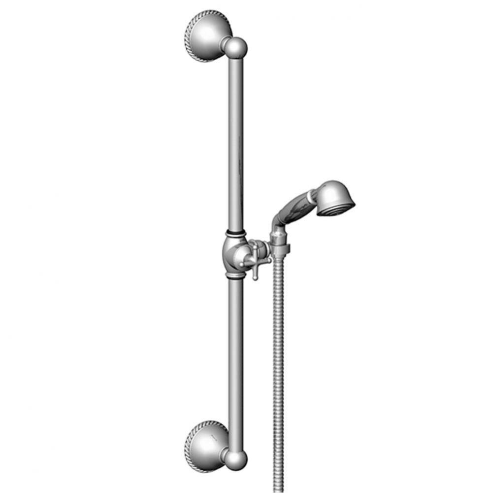 Adjustable Slide Bar With Hand Held Shower Assembly