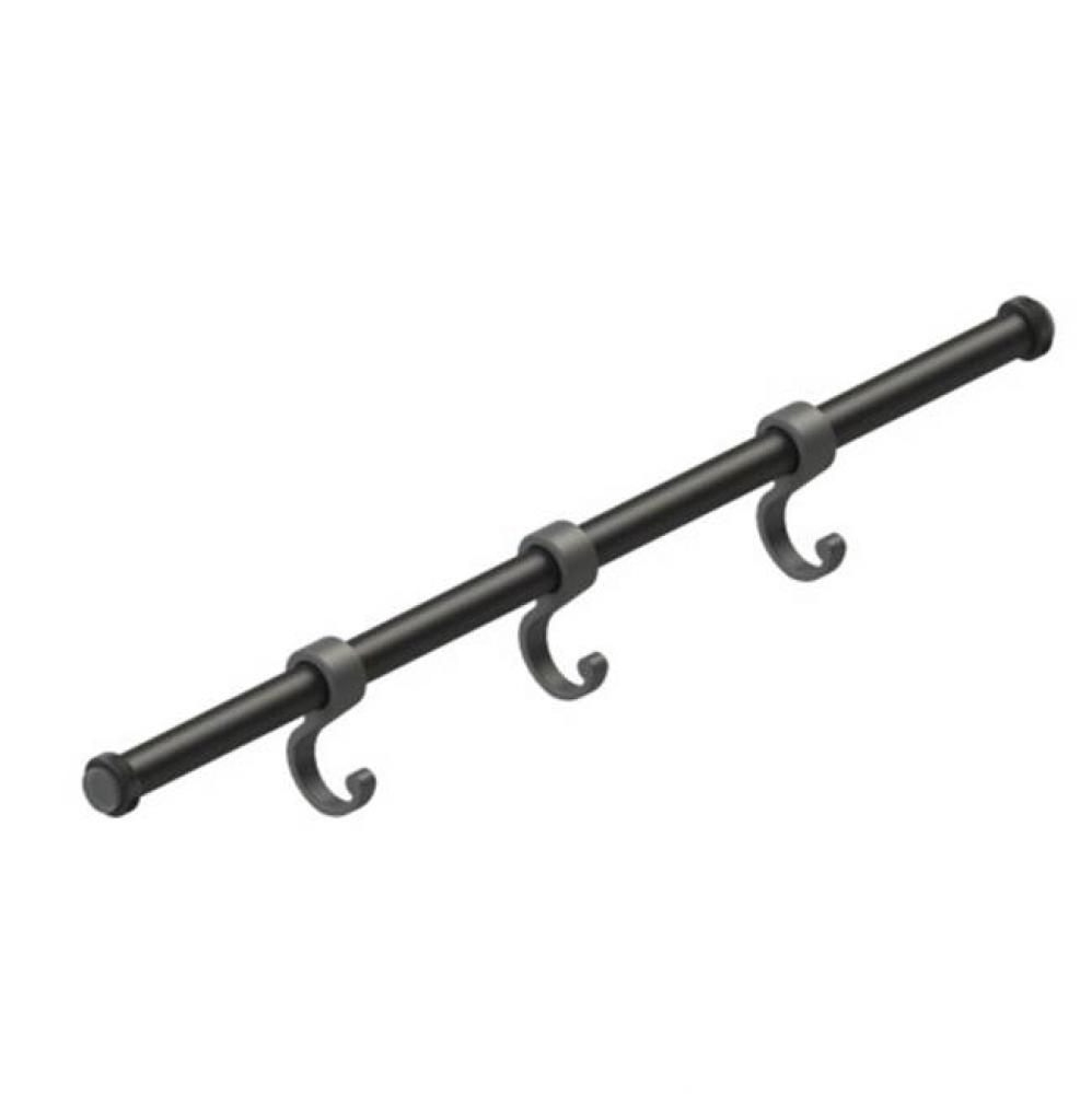 22 1/2'' Tension Rod With 3 Hooks (Optional)