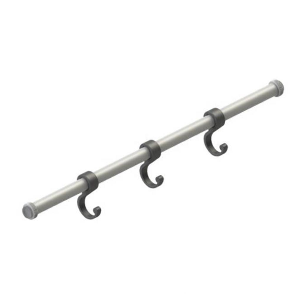 22 1/2'' Tension Rod With 3 Hooks (Optional)