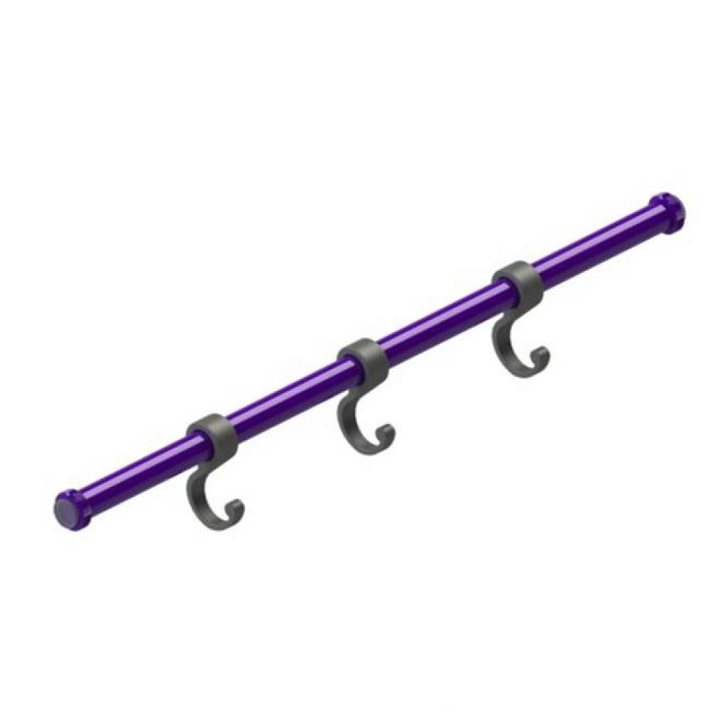 22 1/2'' Tension Rod With 3 Hooks (Optional)