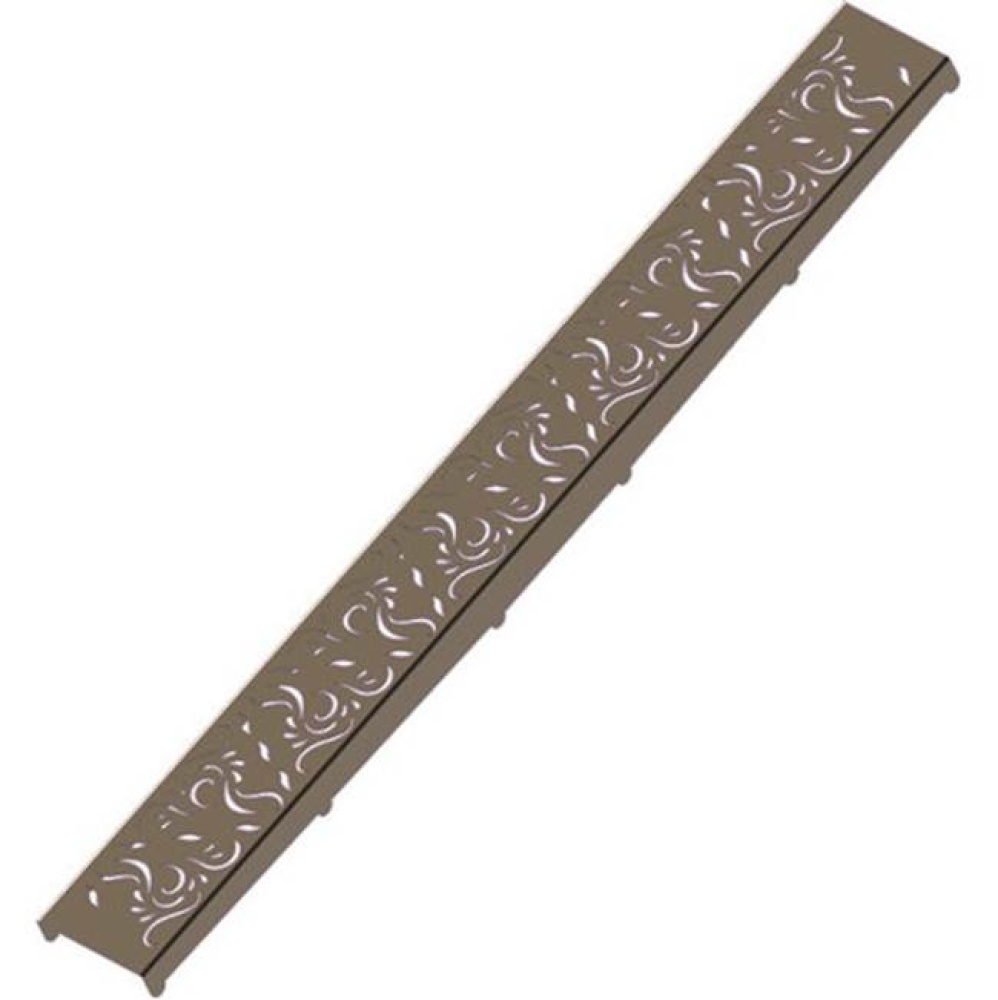 48'' Linear Drain Paisley Pattern Trim Only