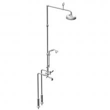 Rubinet 2FHXLMBMB - Floor Mnt T&S W/Fixed Shw Head