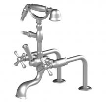 Rubinet 3DFMCSNSN - Deck Mount Tub Filler With Hand Held Shower