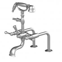 Rubinet 3DFMLSNCH - Deck Mount Tub Filler With Hand Held Shower
