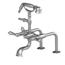 Rubinet 3DRMLCHCH - Deck Mount Tub Filler With Hand Held Shower