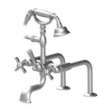 Rubinet 3DRVCPNPN - Deck Mount Tub Filler With Hand Held Shower