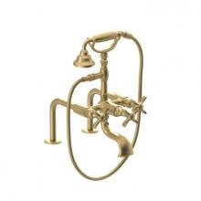 Rubinet 3DRVCSBSB - Deck Mount Tub Filler With Hand Held Shower