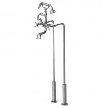 Rubinet 3FRVCACWH - Tub Filler Floor Mnt W/Hhs
