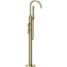 Rubinet 3GGLLABMABM - Floor Mount Tub Filler with Hand Held Shower with La Salle Spout