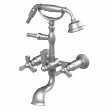 Rubinet 3WHXCABMABM - Wall Mount Tub Filler With Hand Held Shower