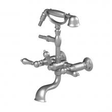 Rubinet 3WRMLSNCH - Wall Mount Tub Filler With Hand Held Shower