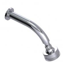 Rubinet 4F035NBA1 - 3 Function Shower Head With Wall Mount 8'' Shower Arm And Flange
