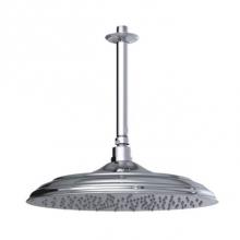 Rubinet 4F207CHCH - 12'' Shower Head, 8'' Ceiling Mount Shower Arm & Flange