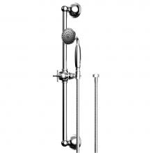 Rubinet 4GFM0SCCH - Adjustable Slide Bar With Hand Held Shower Assembly