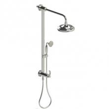 Rubinet 4UET2CHCH - Bar With Inlet At Shower Head, Includes 8'' Shower Head, 12'' Shower Arm, 30&a