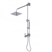 Rubinet 4URT1SNMW - Bar With Inlet At Diverter. Includes 8'' Shower Head, 12'' Shower Arm, 30&apos