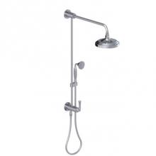 Rubinet 4URV1PNBK - Bar With Inlet At Diverter, Includes 8'' Shower Head, 12'' Shower Arm, 30&apos