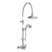 Rubinet 4WRVLOBOB - Wall Mnt Prbl Shower W/Fix Shw