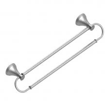 Rubinet 7QJS0CHBB - 18'' Dual Towel Bar