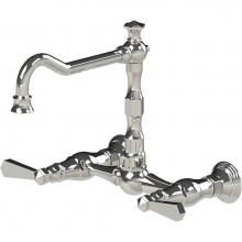 Rubinet 8WHXLCHCH - Wall Mount Kitchen Bridge Faucet
