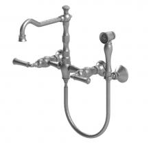 Rubinet 8XRVLABWH - Wall Mnt Kitchen Bridge W/Hhs