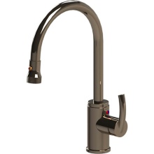 Rubinet 8JHMLPNACM - Single Hole Single Control Mini Kitchen Set With Retractable Dual Function Spray