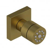 Rubinet 4J024ABM - Body Spray with1/2'' NPT x 1/2'' NPSM x 3'' Nipple x2