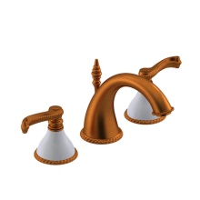 Rubinet 1AEJLACMWH - Widespread Lav Set With Jasmin Spout (Less Drain)