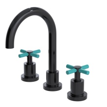 Rubinet 1AGLCBKAQ - Widespread Lav Set W/Lasalle Spout (Less Drain)