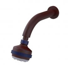 Rubinet 4F030BDMD - 3 Function Shower Head with Wall Mount 8'' Shower Arm And Flange